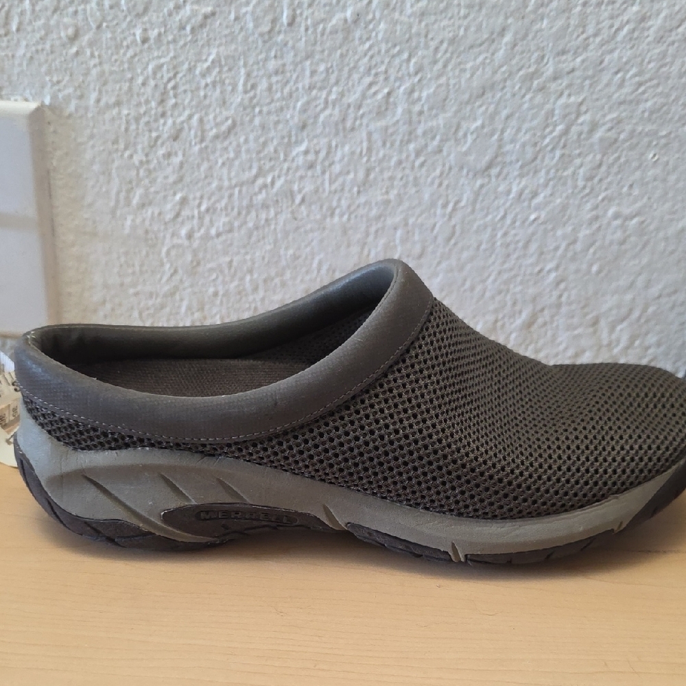 Merrell Encore Breeze Dark Earth Mesh Mules Sz 9 - Picture 7 of 12